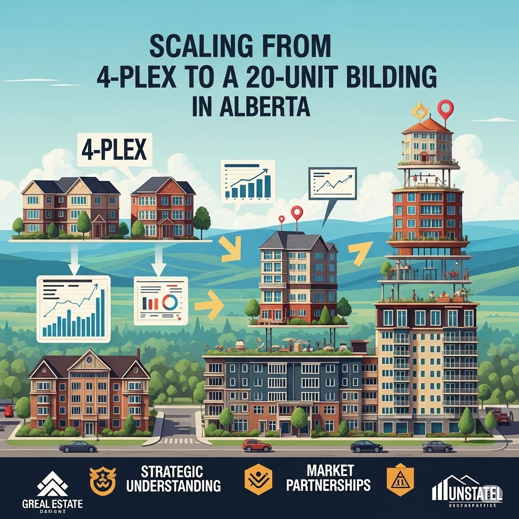 Multi-family real estate investment comparing new builds and existing properties in Alberta