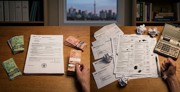 Notice of Assessment versus Tax Return